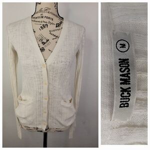 Buck Mason Sweaters Buck Mason Rib Cardigan Sweater Womens